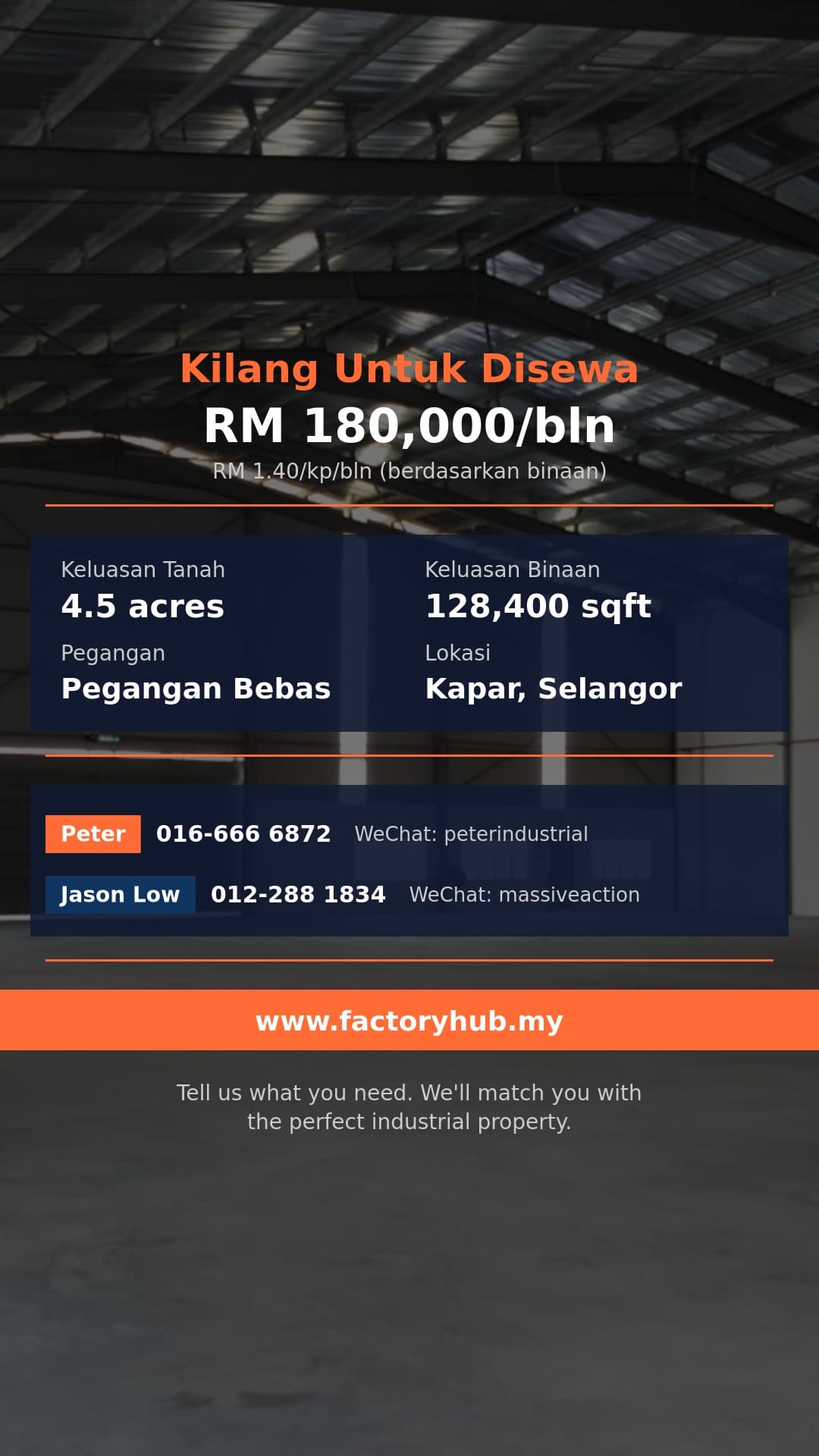 Kilang Untuk Disewa - Kilang Berasingan Untuk Disewa di Sungai Kapar Indah, Kapar - Kapar, Selangor Kilang Untuk Disewa - Kilang Berasingan Untuk Disewa di Sungai Kapar Indah, Kapar - Kapar, Selangor