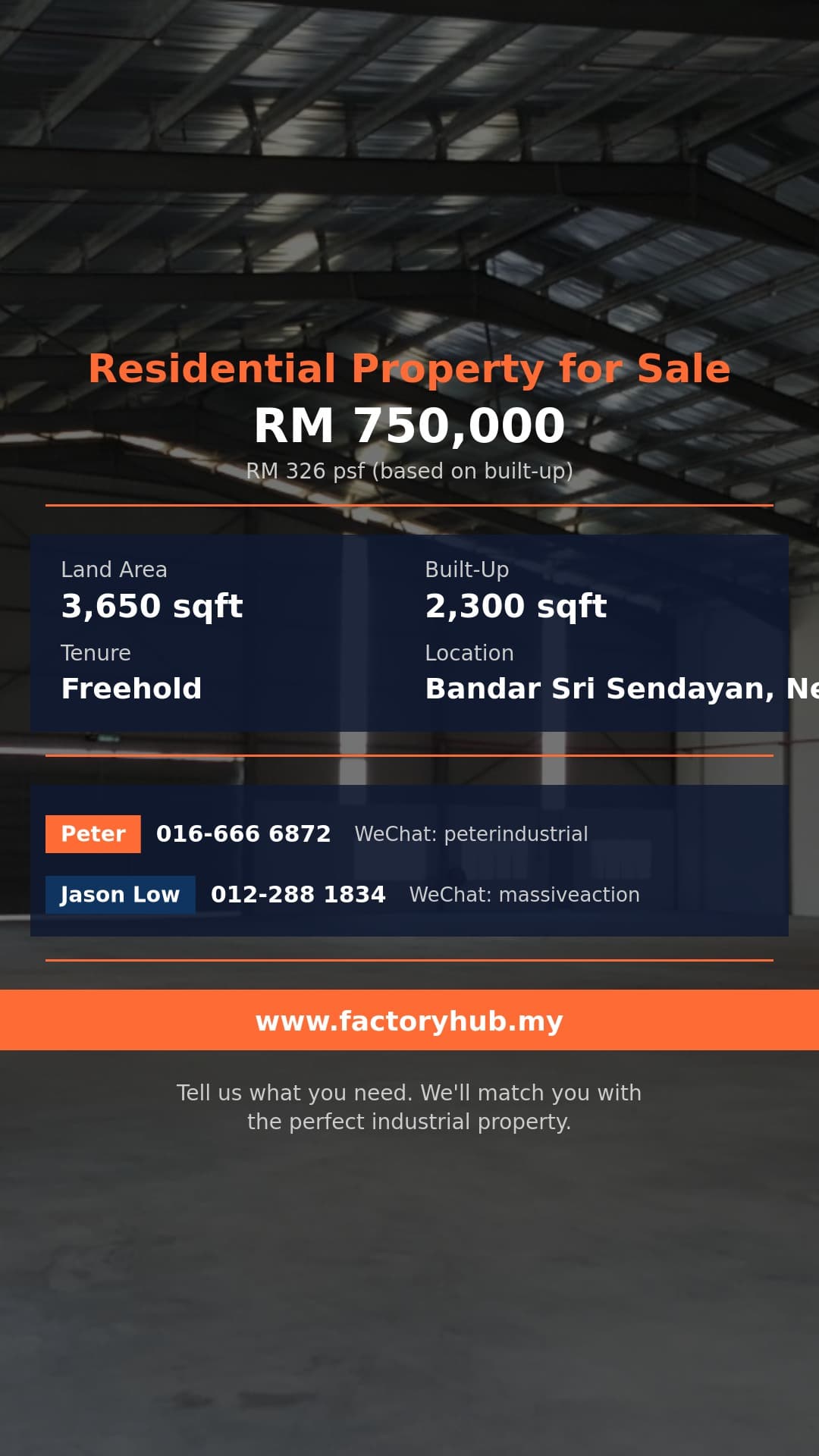 Residential For Sale - RM750K Freehold 2-Storey Terraced House for Sale in Nusari Aman 2 – 3650sf - Bandar Sri Sendayan, Negeri Sembilan