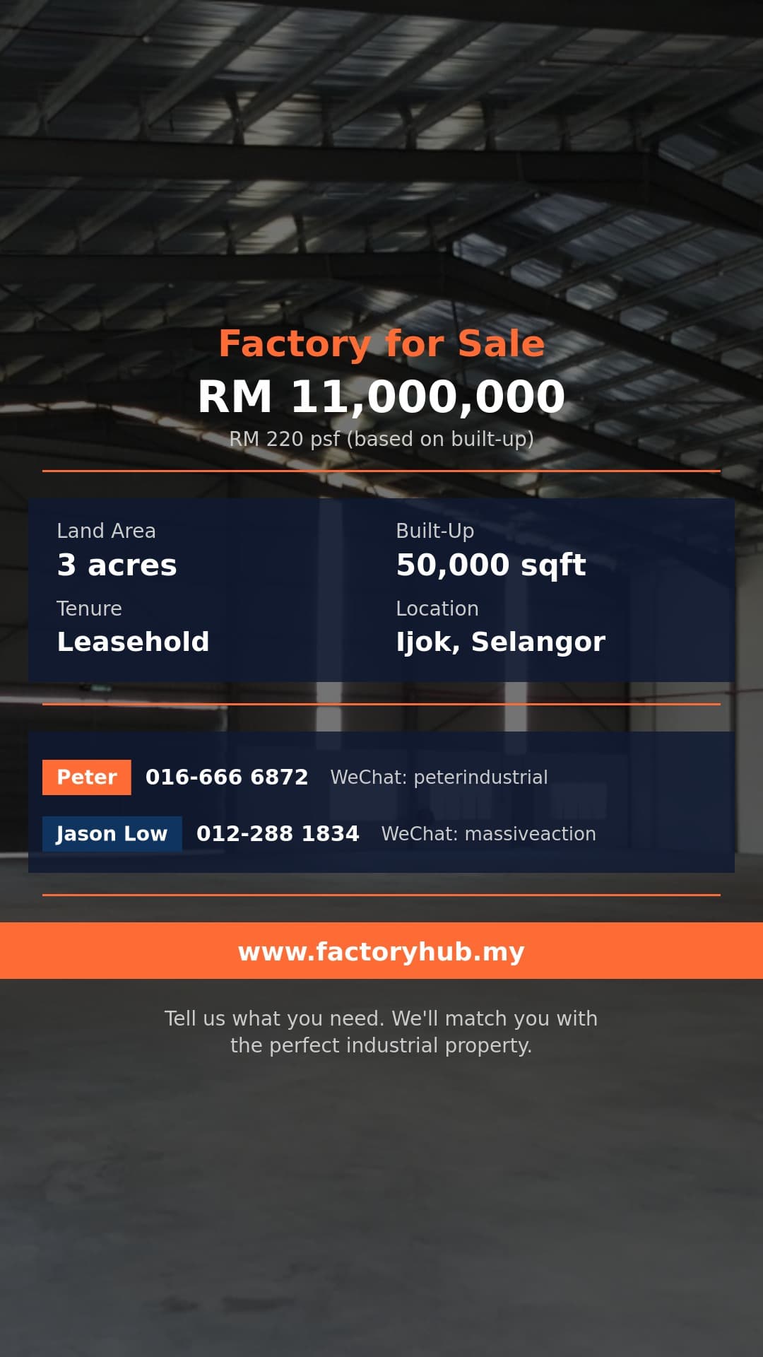 Factory For Sale - Detached Factory for Sale in Taman Harmoni, Ijok - Ijok, Selangor Factory For Sale - Detached Factory for Sale in Taman Harmoni, Ijok - Ijok, Selangor