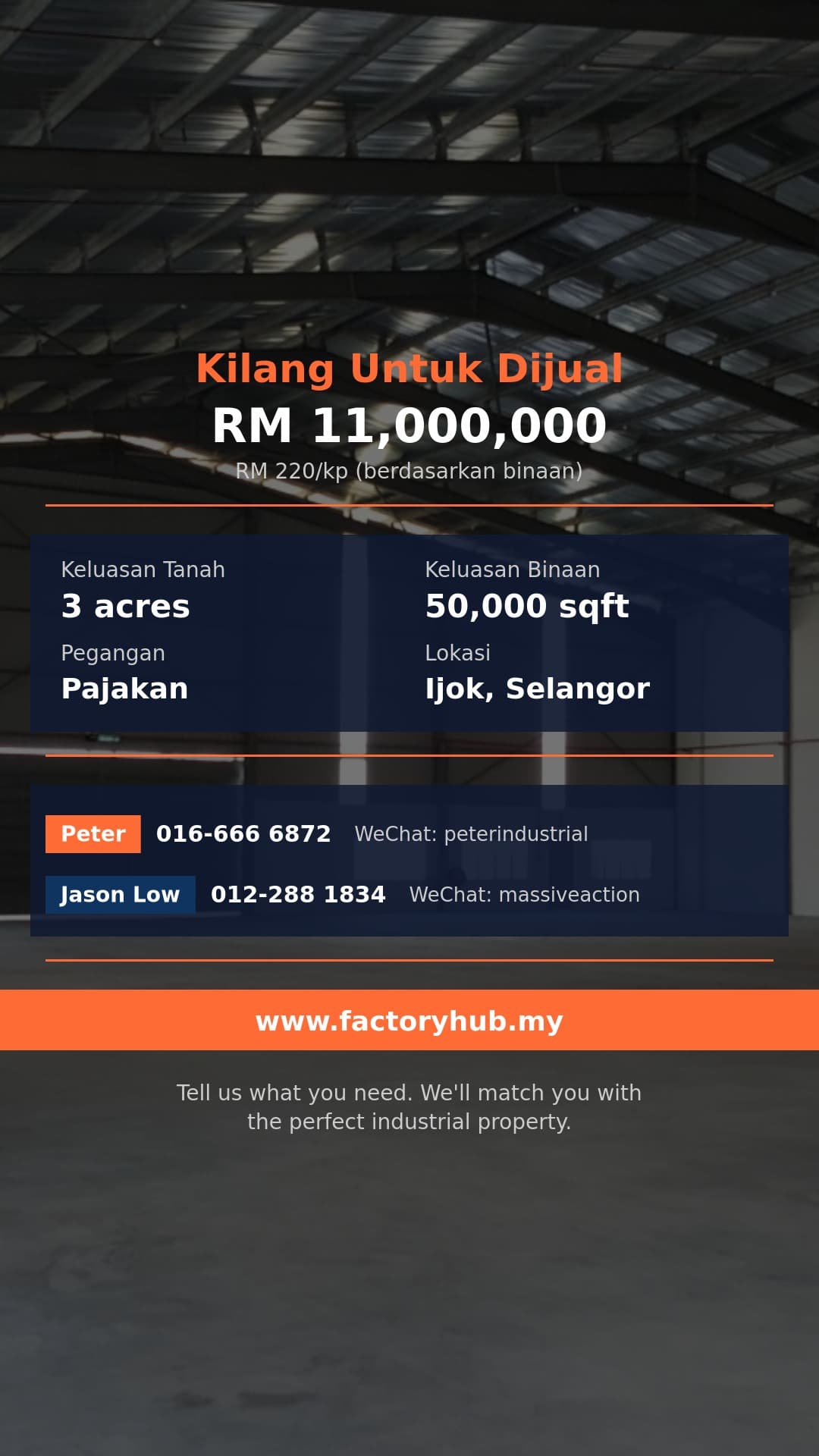 Kilang Untuk Dijual - Kilang Berasingan Untuk Dijual di Taman Harmoni, Ijok - Ijok, Selangor Kilang Untuk Dijual - Kilang Berasingan Untuk Dijual di Taman Harmoni, Ijok - Ijok, Selangor