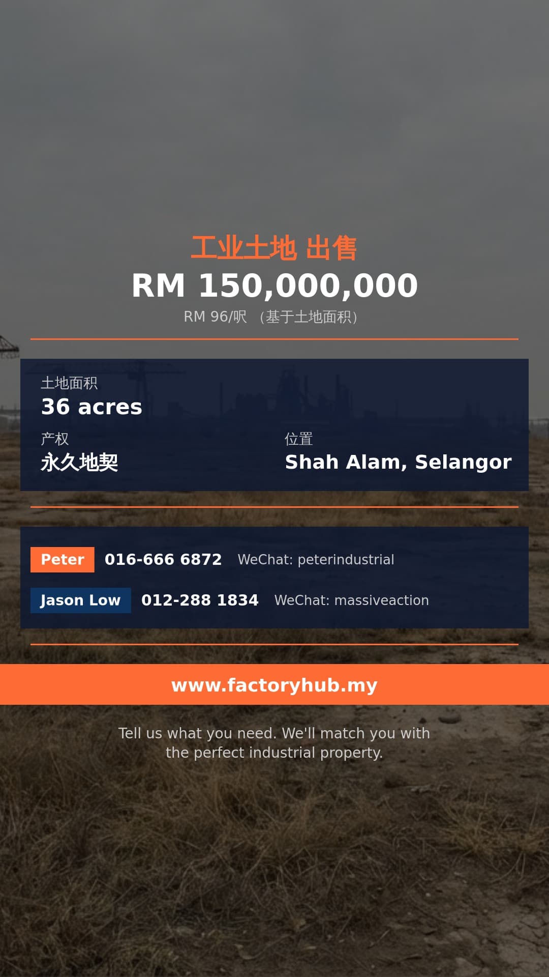 土地 出售 - 莎亚南工业地出售 - Shah Alam, Selangor 土地 出售 - 莎亚南工业地出售 - Shah Alam, Selangor