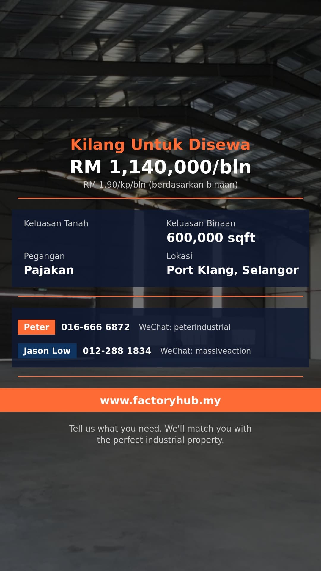 Kilang Untuk Disewa - Kilang Untuk Disewa di North Port, Pelabuhan Klang - 600,000 kaki persegi - Port Klang, Selangor Kilang Untuk Disewa - Kilang Untuk Disewa di North Port, Pelabuhan Klang - 600,000 kaki persegi - Port Klang, Selangor