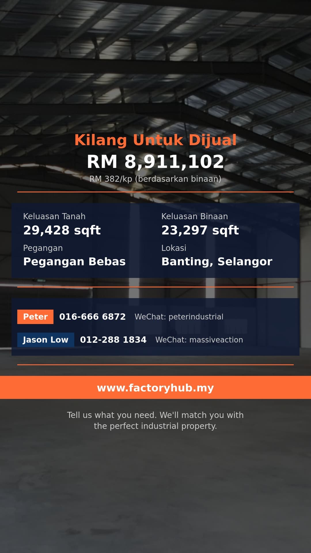 Kilang Untuk Dijual - Kilang Untuk Dijual di Teluk Panglima Garang, Banting - Banting, Selangor Kilang Untuk Dijual - Kilang Untuk Dijual di Teluk Panglima Garang, Banting - Banting, Selangor