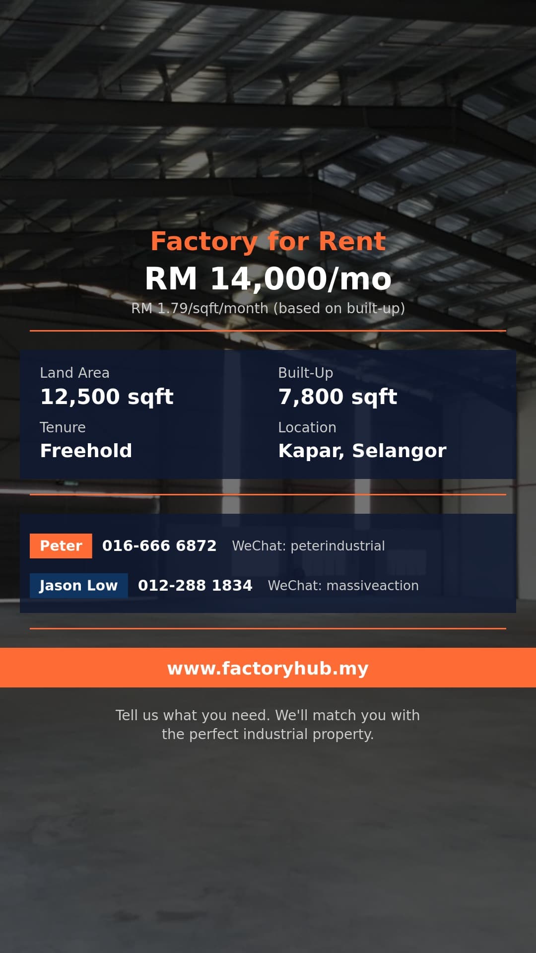 Factory For Rent - RM14K/mo Semi-D Factory for Rent in Meru, Klang – 7800sf - Kapar, Selangor Factory For Rent - RM14K/mo Semi-D Factory for Rent in Meru, Klang – 7800sf - Kapar, Selangor