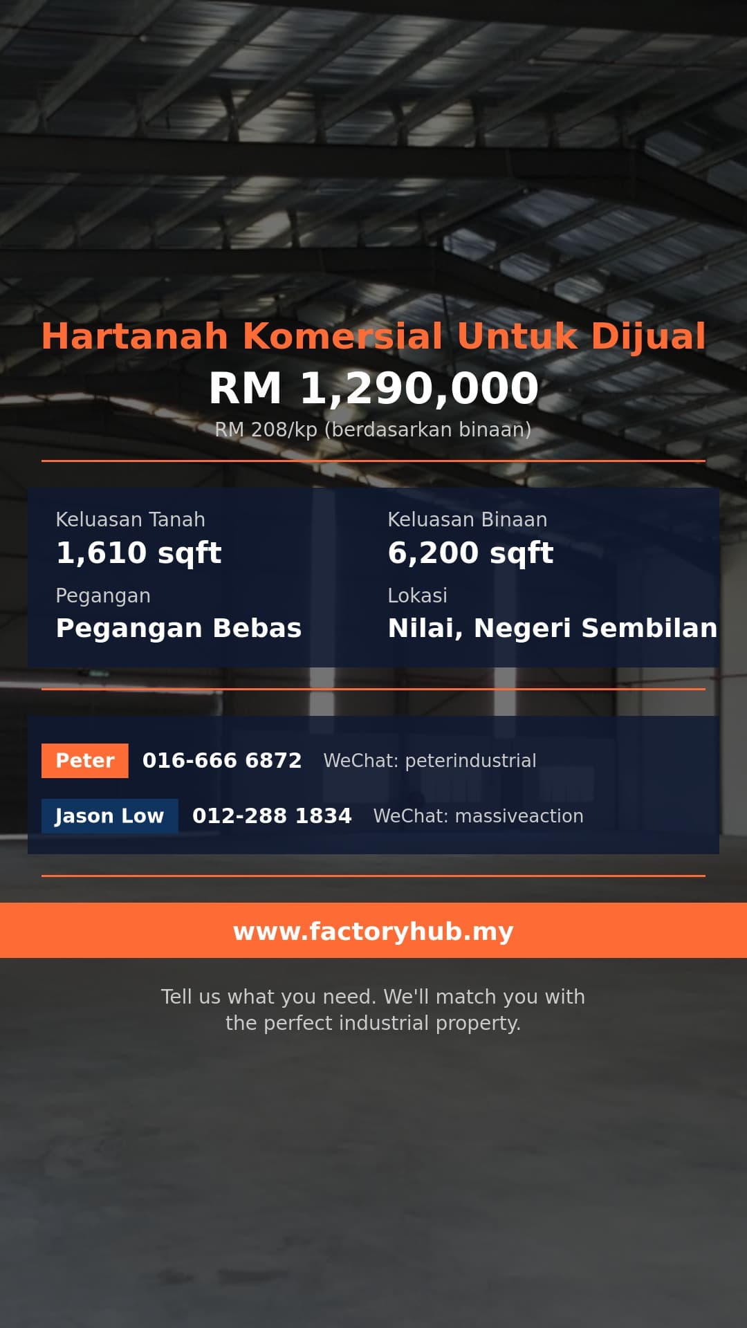 Komersial Untuk Dijual - Bandar Baru Nilai Pegangan Bebas Kedai 4-Tingkat untuk Dijual - Nilai, Negeri Sembilan