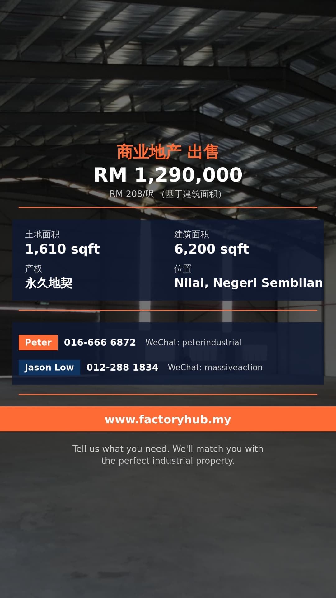 店铺 出售 - 森美兰Bandar Baru Nilai永久地契4层店屋出售 – RM1.29M 1610呎 - Nilai, Negeri Sembilan