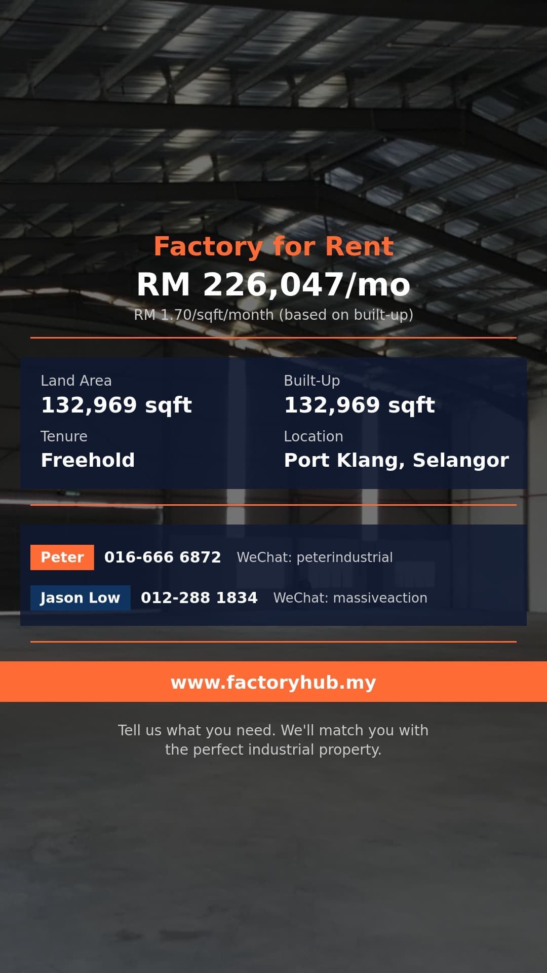 Factory For Rent - RM226K/mo Warehouse for Rent in North Port, Port Klang – 132969sf - Port Klang, Selangor