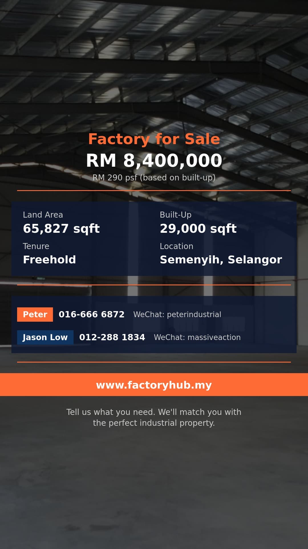 Factory For Sale - Detached Factory for Sale in Semtec Industrial Park, Semenyih - Semenyih, Selangor