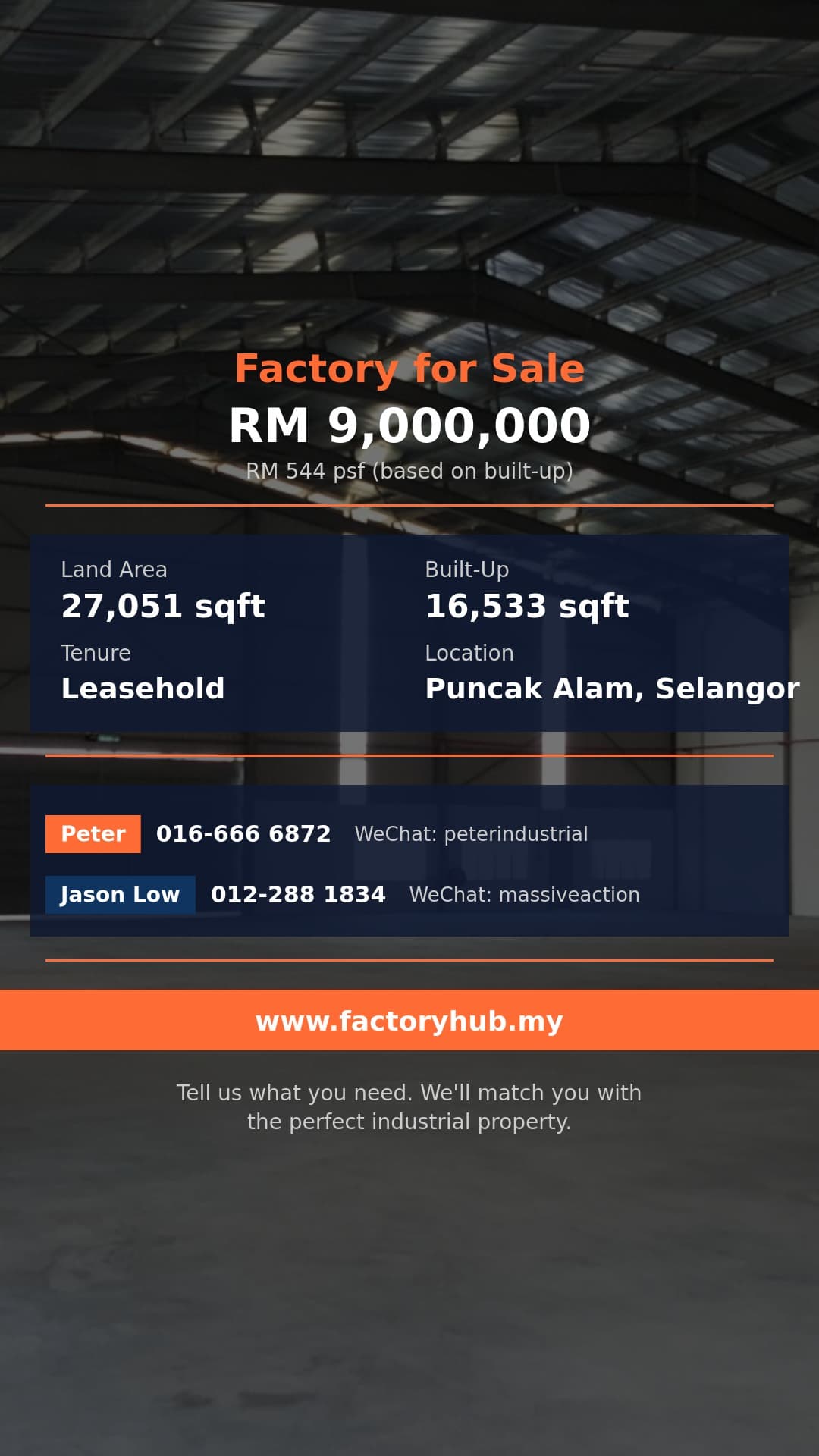 Factory For Sale - Detached Factory for Sale in Taman Industri Alam Jaya, Puncak Alam - Puncak Alam, Selangor