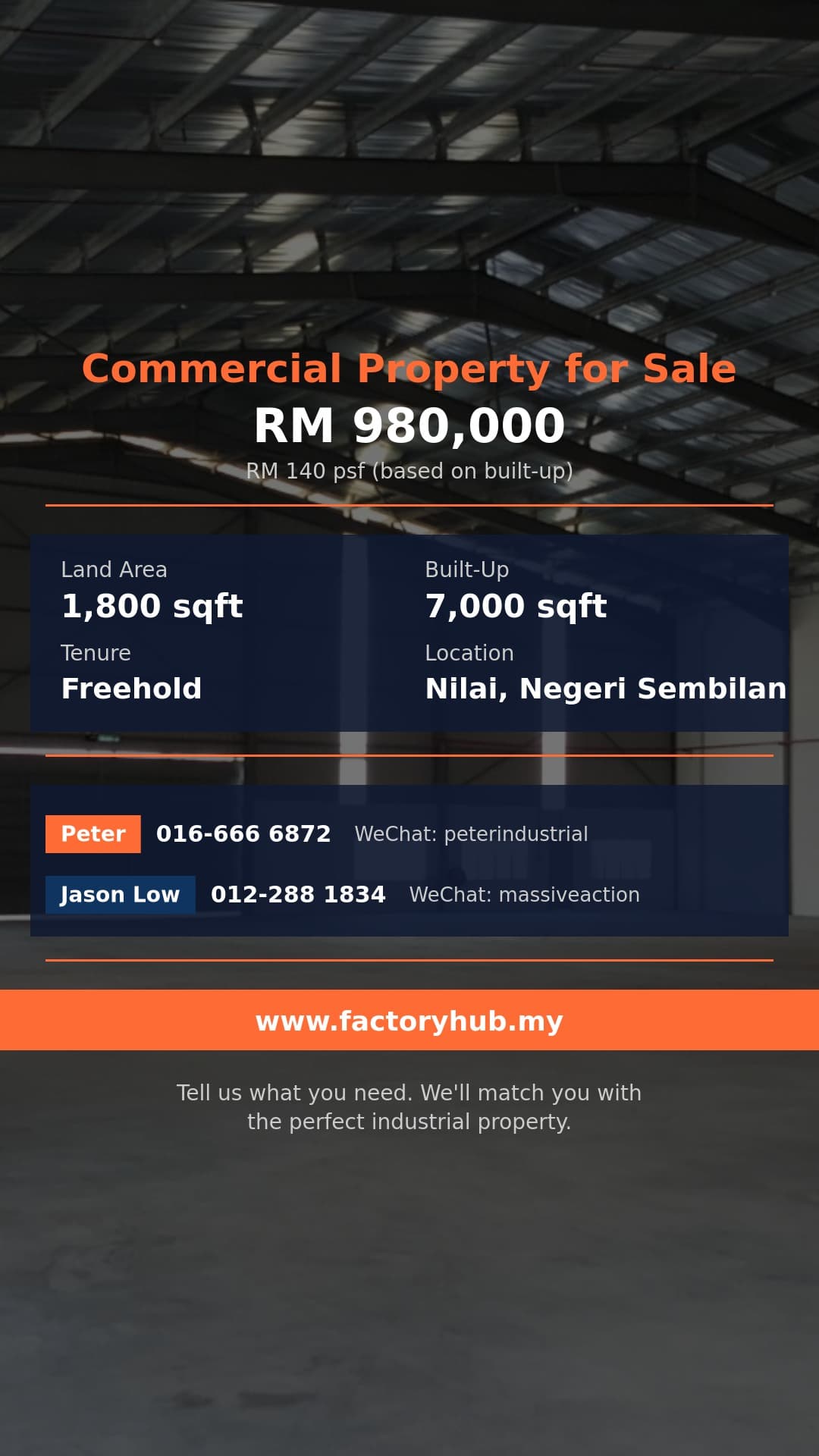 Commercial For Sale - Freehold 4-Storey Shop Office for Sale in Bandar Baru Nilai – RM980K 1800sf - Nilai, Negeri Sembilan