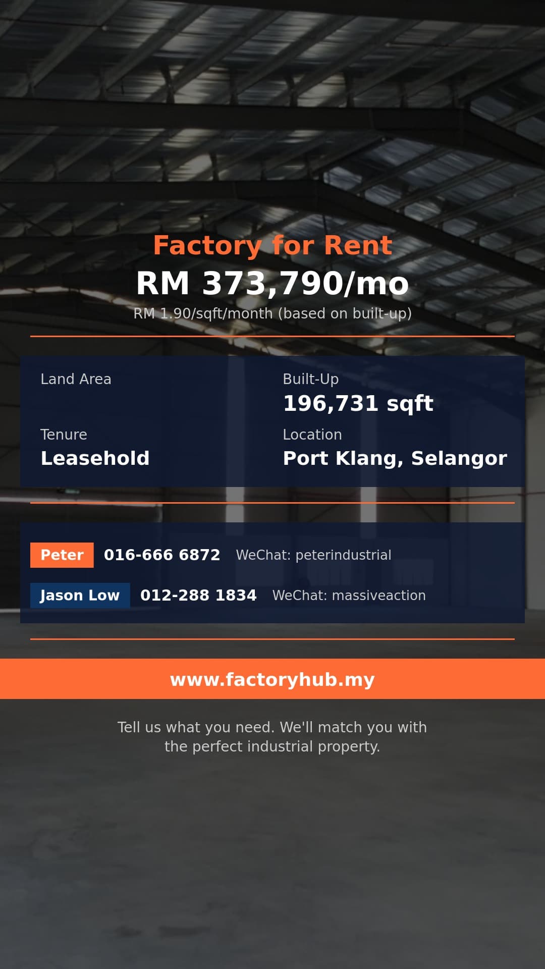 Factory For Rent - RM373790/mo Detached Warehouse for Rent in North Port – 196731sf - Port Klang, Selangor