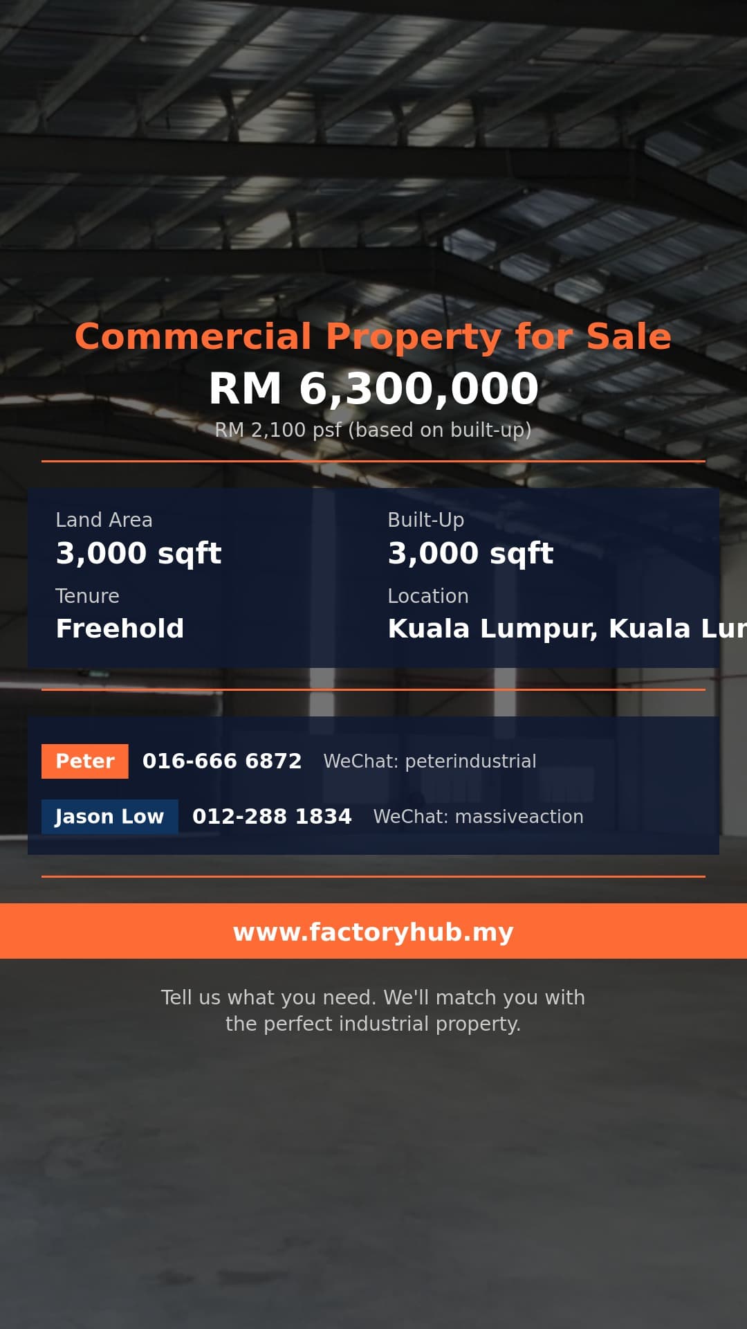 Commercial For Sale - RM6.3M Freehold Shop Office for Sale in Taman Desa – 3000sf - Kuala Lumpur, Kuala Lumpur