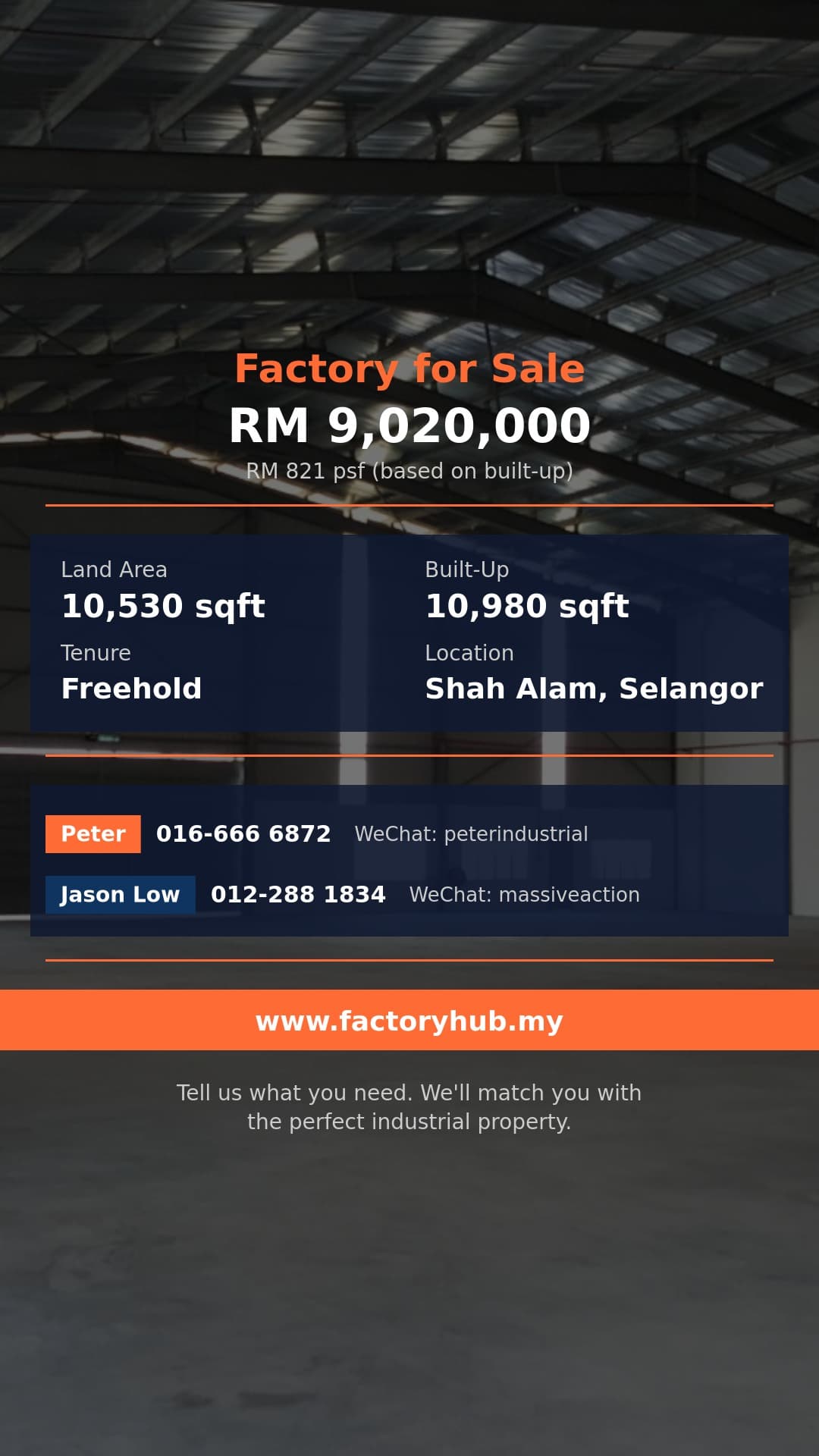 Factory For Sale - Bukit Kemuning, Shah Alam Freehold Semi-D Factory for Sale – RM9.02M - Shah Alam, Selangor