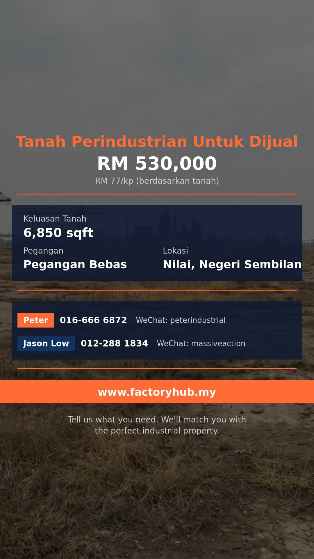 Tanah Untuk Dijual - RM530K Tanah Pegangan Bebas untuk Dijual di Kasturi Heights, Nilai – 6850kp - Nilai, Negeri Sembilan Tanah Untuk Dijual - RM530K Tanah Pegangan Bebas untuk Dijual di Kasturi Heights, Nilai – 6850kp - Nilai, Negeri Sembilan