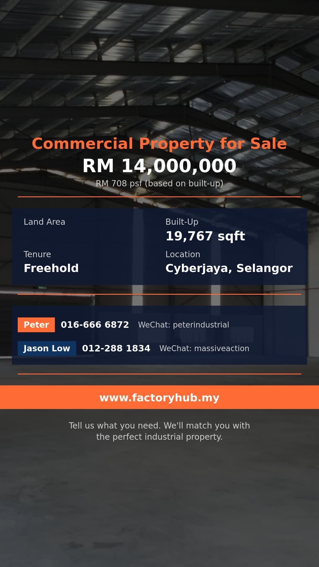 Commercial For Sale - RM14M Freehold Commercial Property for Sale in Presint 18, Putrajaya – 19767sf - Cyberjaya, Selangor