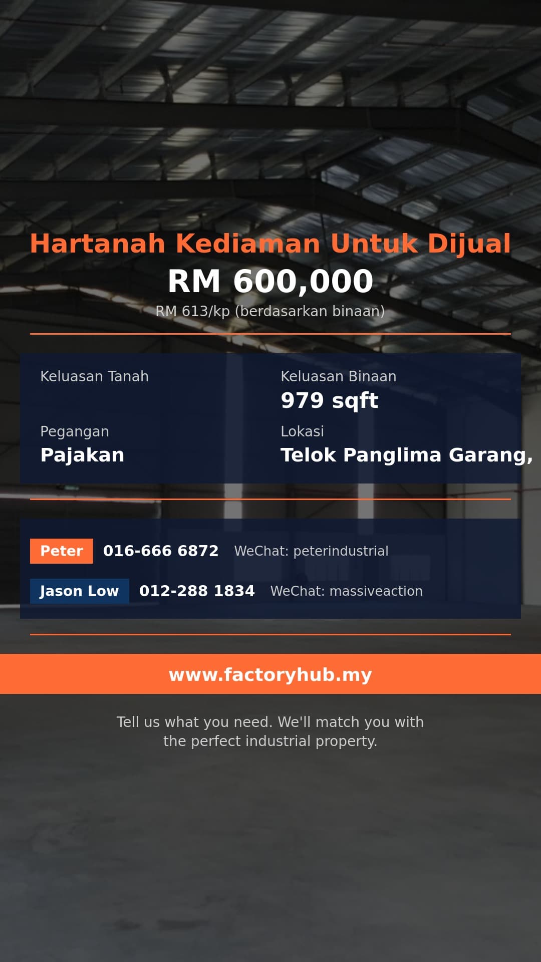 Kediaman Untuk Dijual - Telok Panglima Garang Kondominium untuk Dijual – RM600K 979kp - Telok Panglima Garang, Selangor