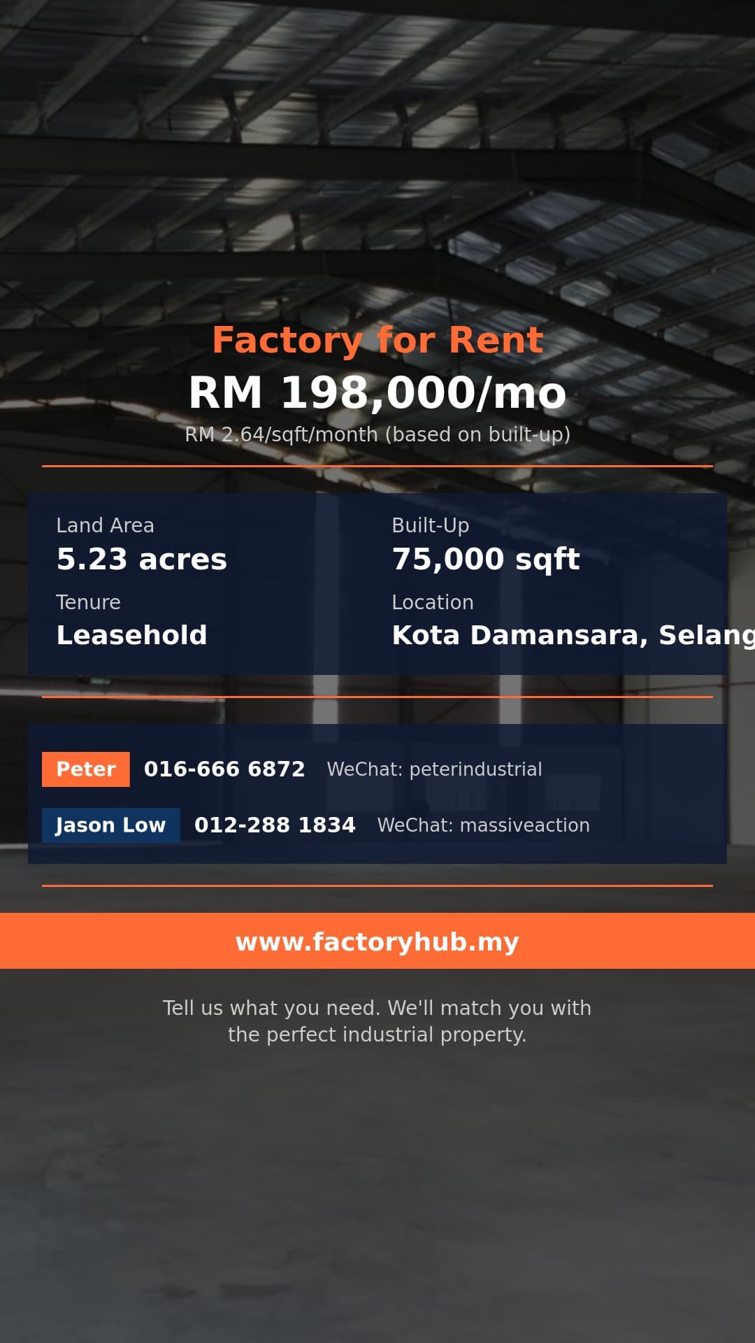 Factory For Rent - Factory for Rent in Kota Damansara, Selangor - RM 198,000/mo - Kota Damansara, Selangor