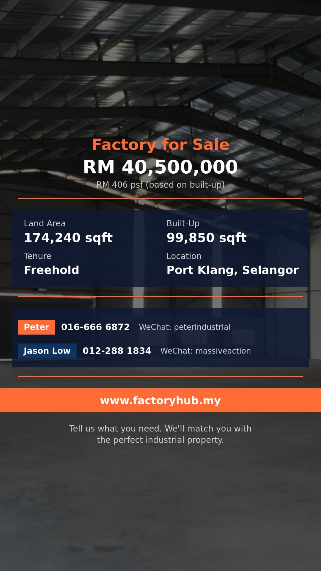Factory For Sale - Detached Factory for Sale in Shah Alam, Port Klang - Port Klang, Selangor
