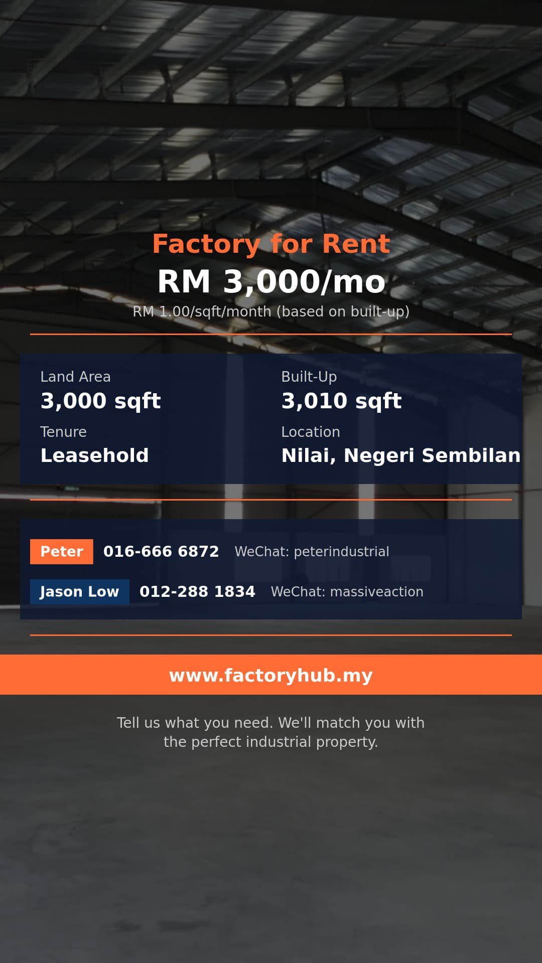 Factory For Rent - Nilai 7 1.5-Storey Terrace Factory for Rent – RM3K/mo 3000sf - Nilai, Negeri Sembilan Factory For Rent - Nilai 7 1.5-Storey Terrace Factory for Rent – RM3K/mo 3000sf - Nilai, Negeri Sembilan