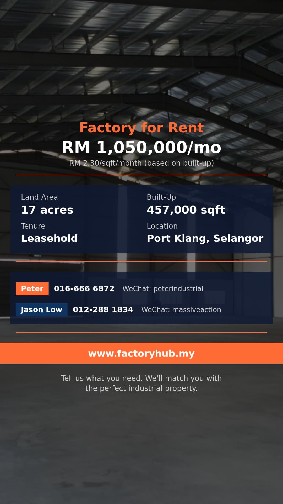 Factory For Rent - Warehouse for Rent in Klang Bukit Raja Kapar Meru, Selangor - Port Klang, Selangor