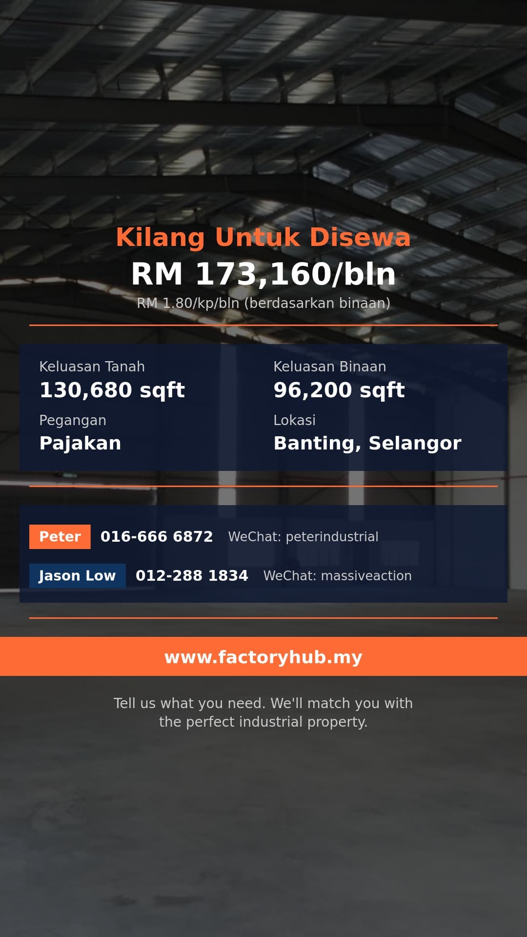 Kilang Untuk Disewa - Kilang Berasingan Untuk Disewa di Banting, Selangor - Banting, Selangor Kilang Untuk Disewa - Kilang Berasingan Untuk Disewa di Banting, Selangor - Banting, Selangor