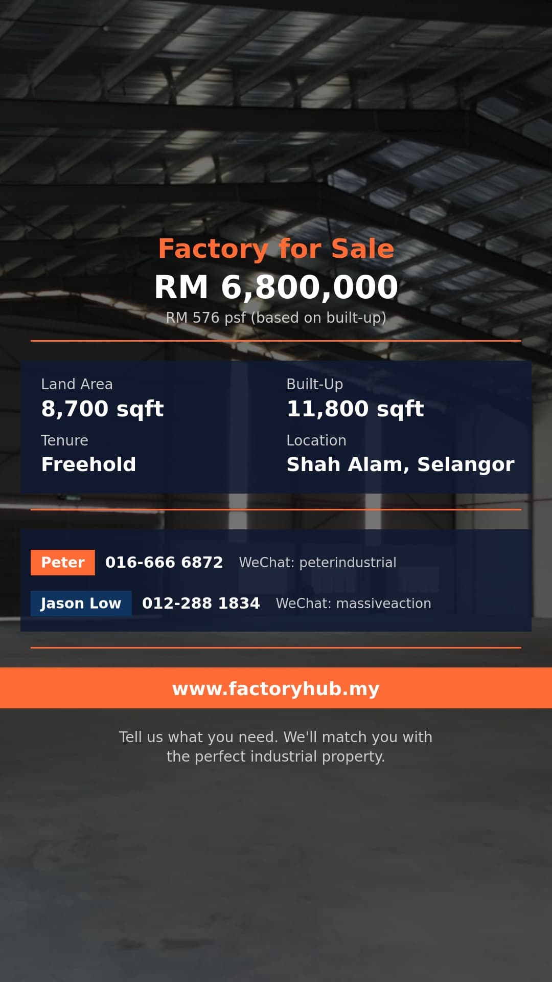 Factory For Sale - Semi-D Factory for Sale in Glenmarie, Shah Alam - Shah Alam, Selangor Factory For Sale - Semi-D Factory for Sale in Glenmarie, Shah Alam - Shah Alam, Selangor