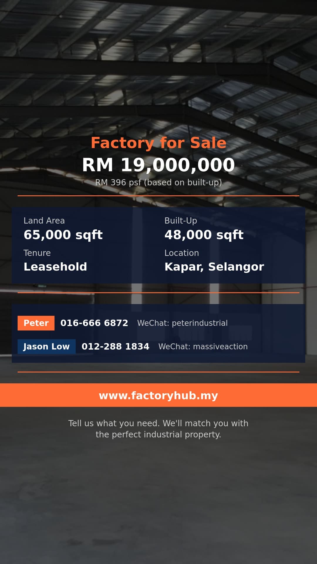 Factory For Sale - Detached Factory for Sale in Taman Sungai Kapar Indah, Kapar - Kapar, Selangor Factory For Sale - Detached Factory for Sale in Taman Sungai Kapar Indah, Kapar - Kapar, Selangor