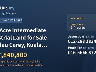 Tanah Perindustrian untuk Dijual di Pulau Carey, Kuala Langat, Selangor: 24 Plot dari RM75 psf - Property image 4 of 4