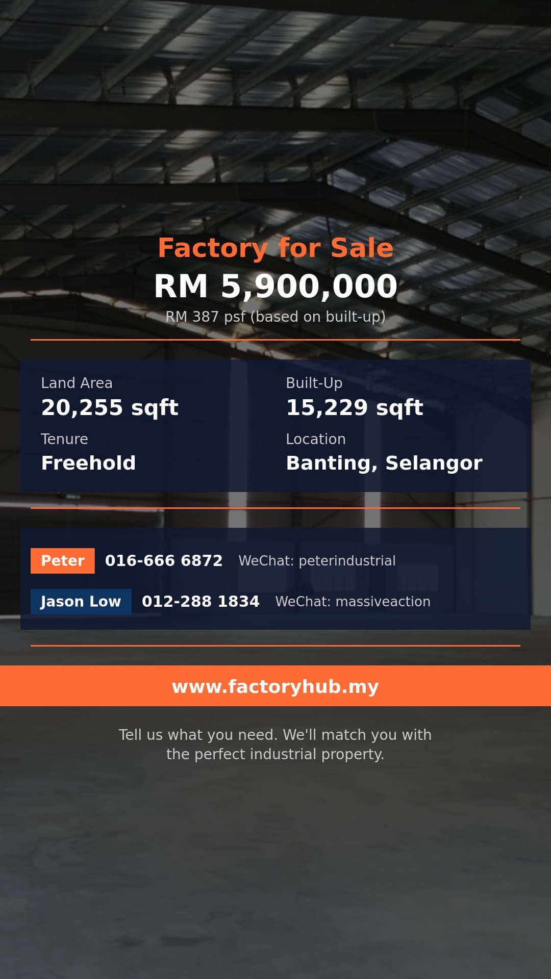 Factory For Sale - Semi-D Factory for Sale in Olak Lempit, Banting - Banting, Selangor Factory For Sale - Semi-D Factory for Sale in Olak Lempit, Banting - Banting, Selangor