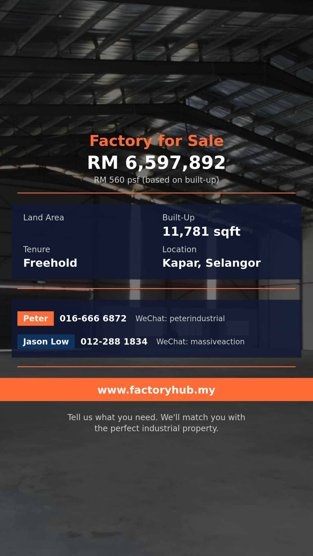 Factory For Sale - Factory for Sale in Kapar, Selangor | 11,781 sqft | RM 6.6M - Kapar, Selangor Factory For Sale - Factory for Sale in Kapar, Selangor | 11,781 sqft | RM 6.6M - Kapar, Selangor