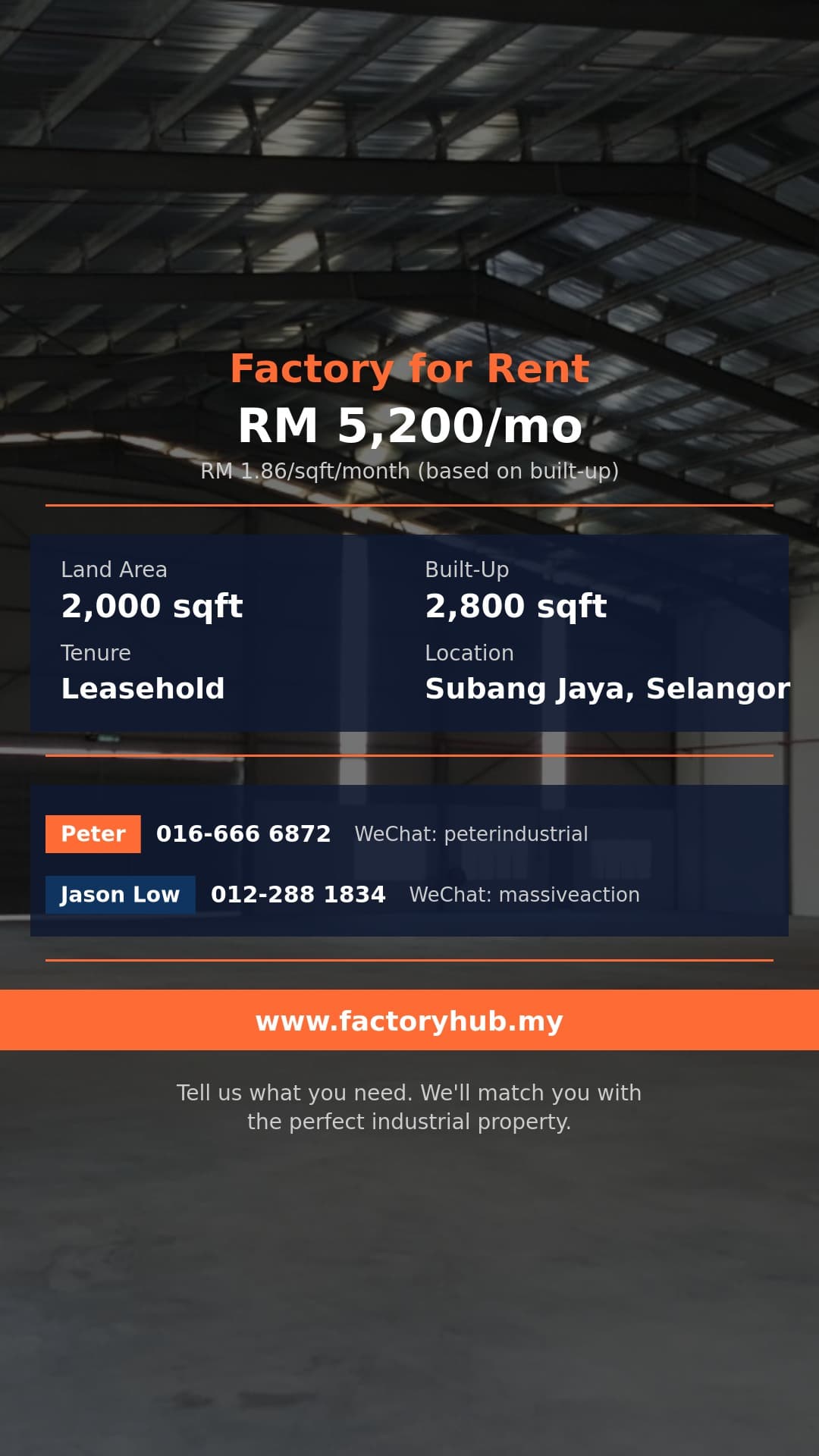 Factory For Rent - Terrace Factory for Rent in Subang Jaya, Selangor - Subang Jaya, Selangor Factory For Rent - Terrace Factory for Rent in Subang Jaya, Selangor - Subang Jaya, Selangor