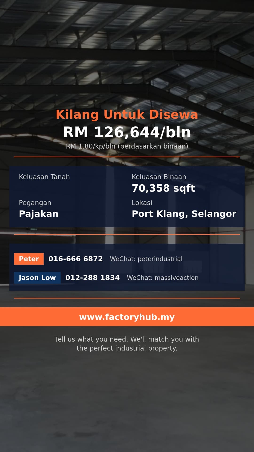Kilang Untuk Disewa - Kilang Berasingan Untuk Disewa di North Port, Pelabuhan Klang - Port Klang, Selangor Kilang Untuk Disewa - Kilang Berasingan Untuk Disewa di North Port, Pelabuhan Klang - Port Klang, Selangor