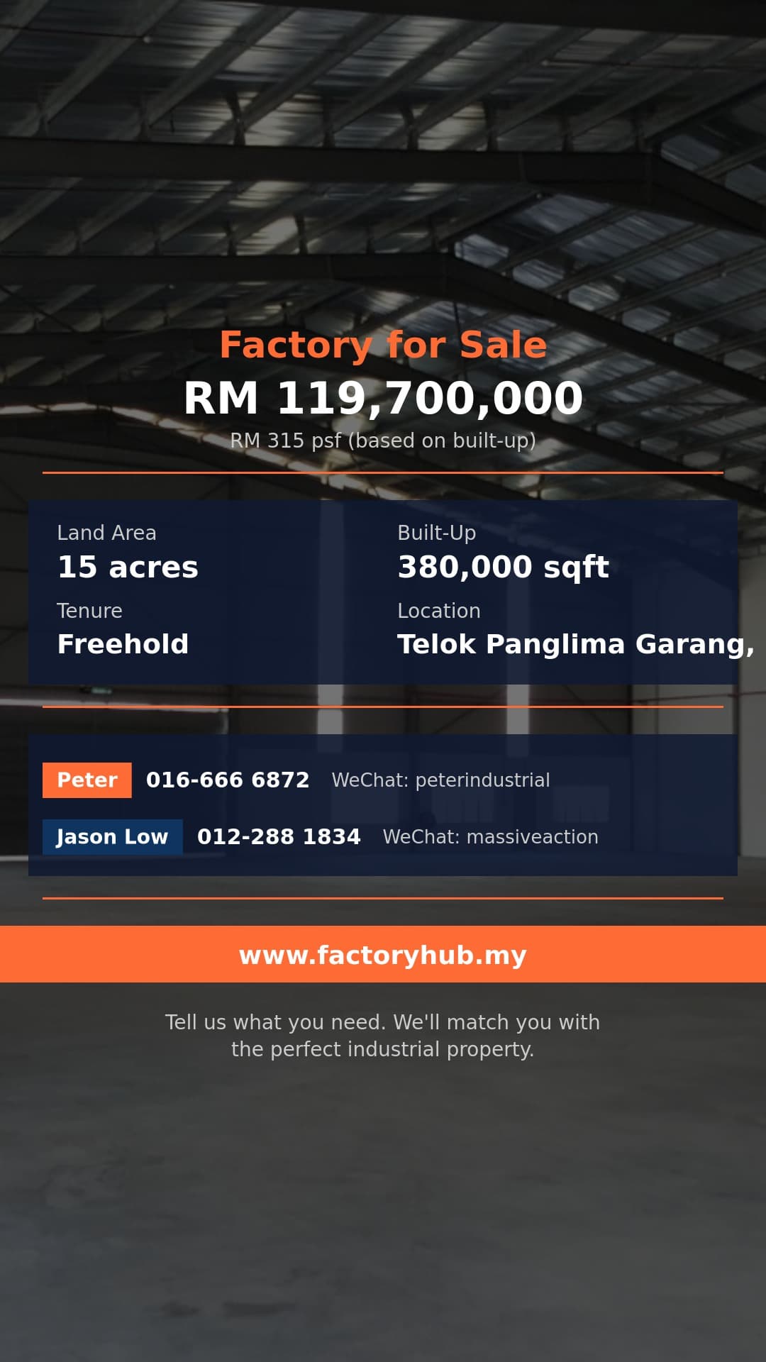 Factory For Sale - Detached Factory for Sale in Telok Panglima Garang, Selangor - Telok Panglima Garang, Selangor Factory For Sale - Detached Factory for Sale in Telok Panglima Garang, Selangor - Telok Panglima Garang, Selangor