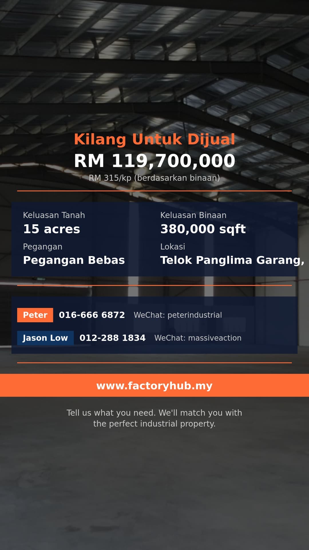 Kilang Untuk Dijual - Kilang Berasingan Untuk Dijual di Telok Panglima Garang, Selangor - Telok Panglima Garang, Selangor Kilang Untuk Dijual - Kilang Berasingan Untuk Dijual di Telok Panglima Garang, Selangor - Telok Panglima Garang, Selangor