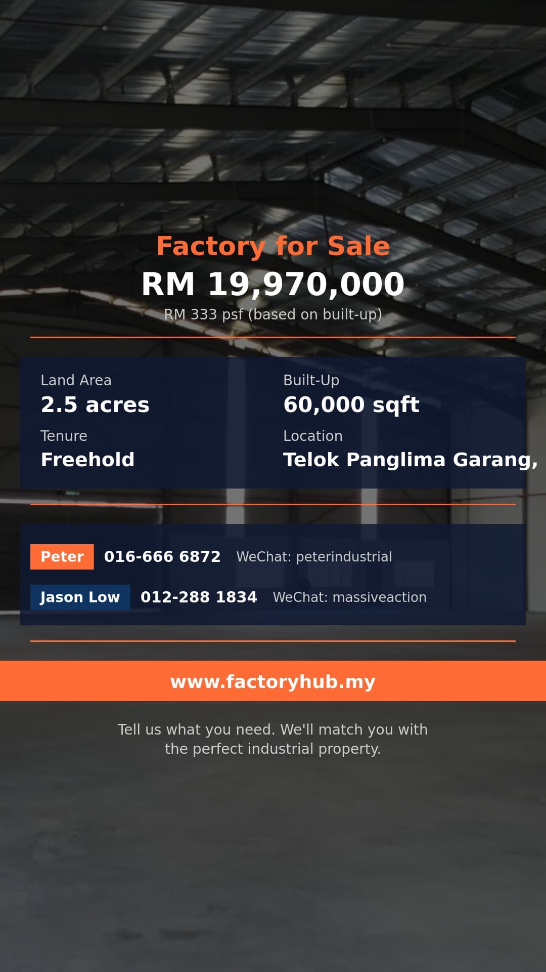 Factory For Sale - Detached Factory for Sale in Telok Panglima Garang, Selangor - Telok Panglima Garang, Selangor Factory For Sale - Detached Factory for Sale in Telok Panglima Garang, Selangor - Telok Panglima Garang, Selangor