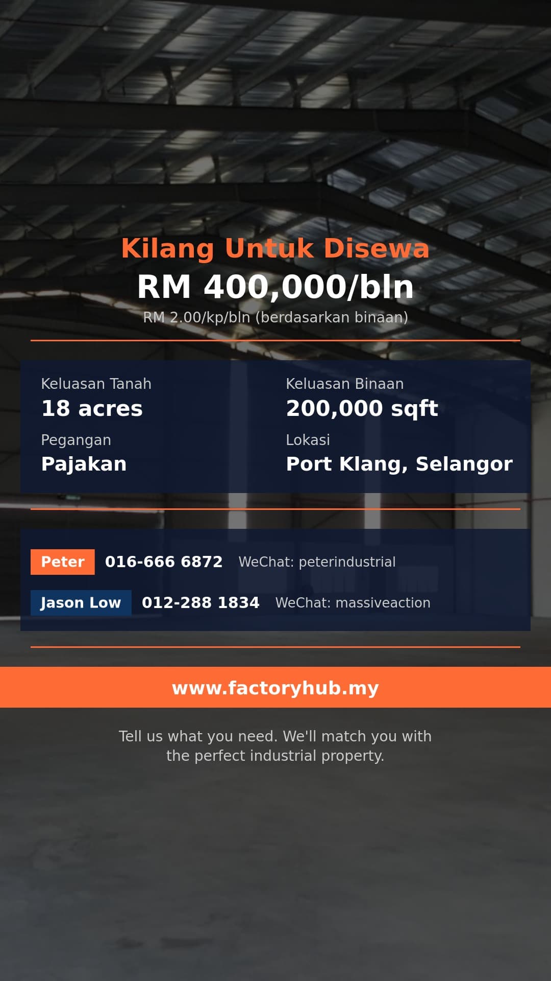 Kilang Untuk Disewa - Kilang Berasingan Untuk Disewa di Pelabuhan Klang, Selangor - Port Klang, Selangor Kilang Untuk Disewa - Kilang Berasingan Untuk Disewa di Pelabuhan Klang, Selangor - Port Klang, Selangor