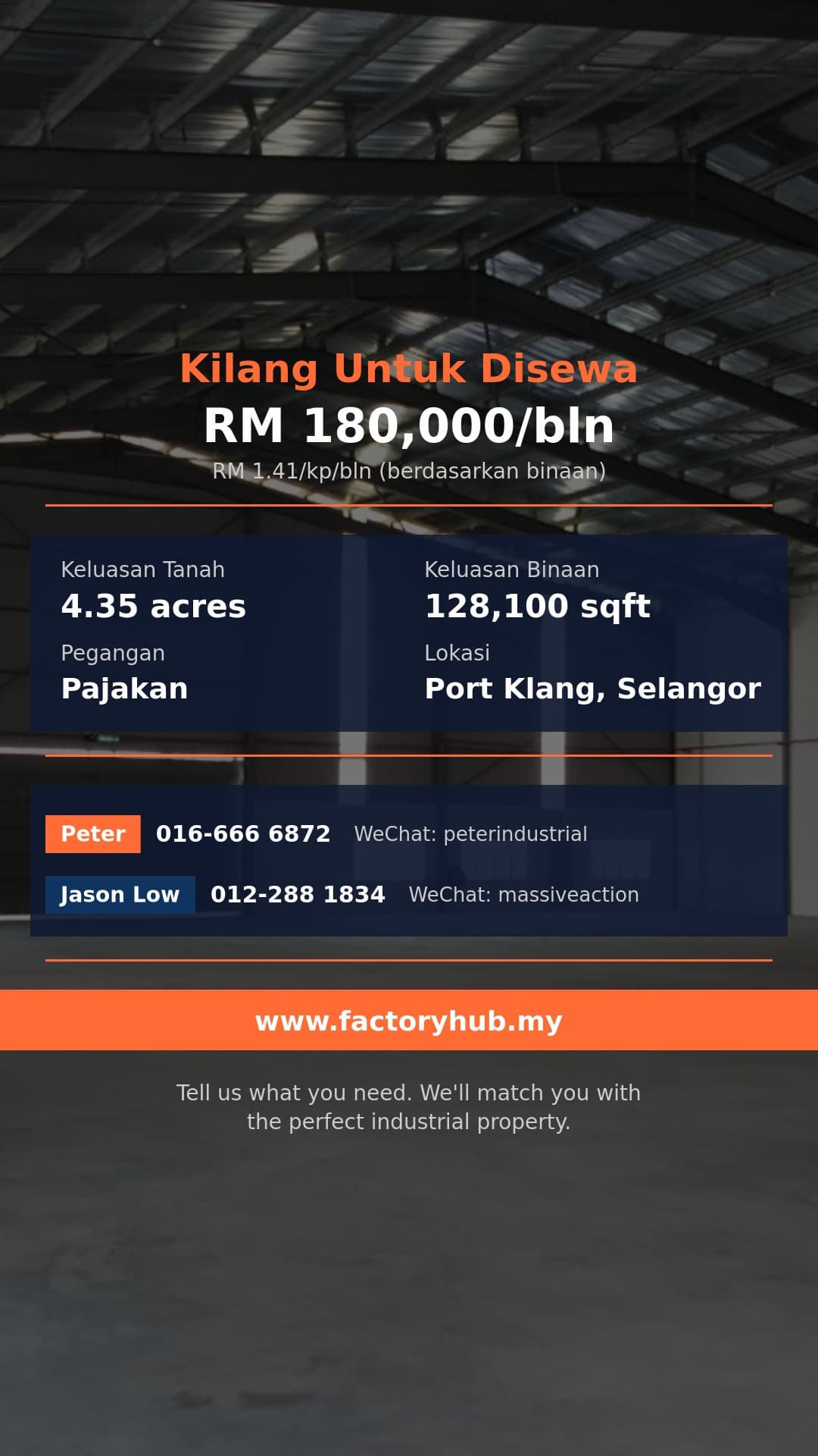 Kilang Untuk Disewa - Kilang Berasingan Untuk Disewa di Klang, Selangor - Port Klang, Selangor Kilang Untuk Disewa - Kilang Berasingan Untuk Disewa di Klang, Selangor - Port Klang, Selangor