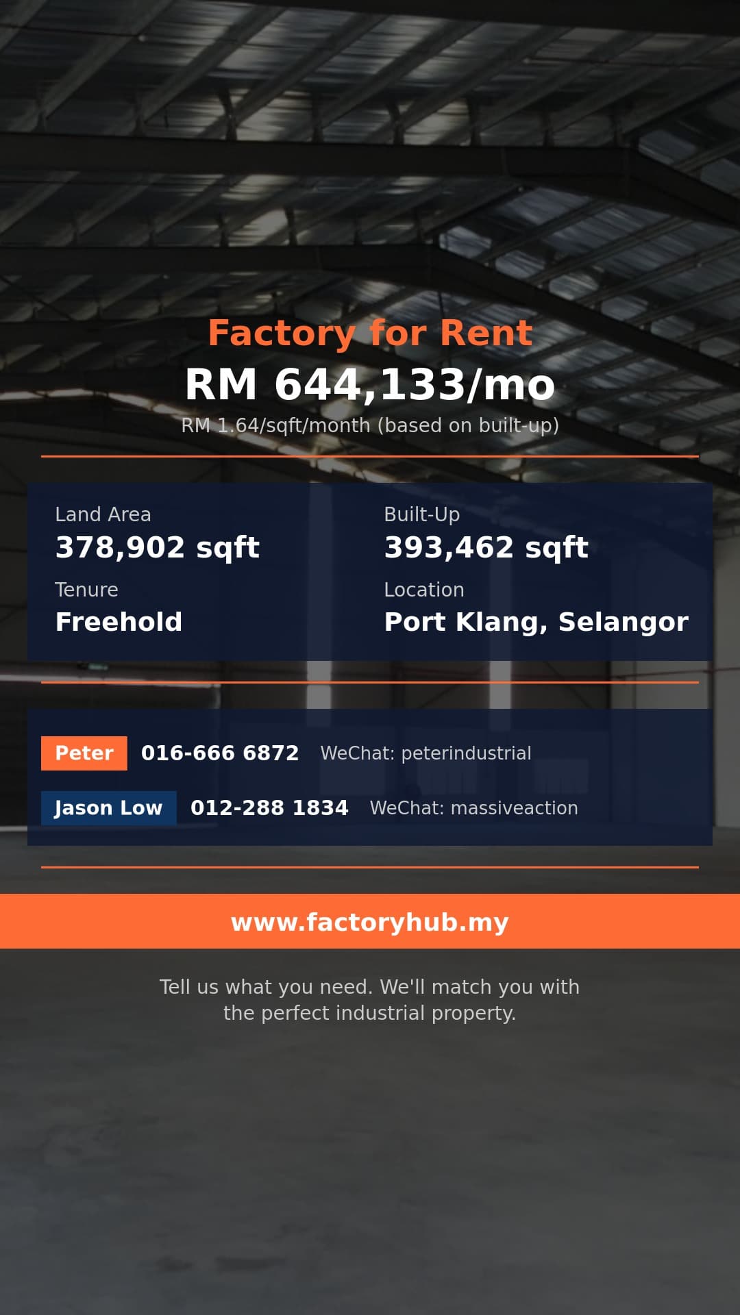 Factory For Rent - Detached Factory for Rent in North Port, Port Klang - Port Klang, Selangor Factory For Rent - Detached Factory for Rent in North Port, Port Klang - Port Klang, Selangor