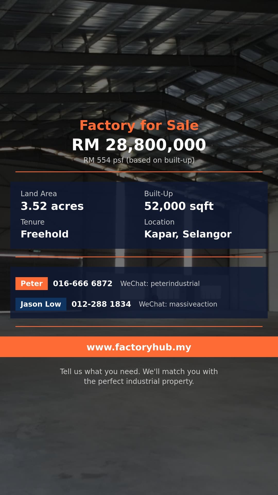 Factory For Sale - Detached Factory for Sale in Kapar Industrial Park, Kapar - Kapar, Selangor Factory For Sale - Detached Factory for Sale in Kapar Industrial Park, Kapar - Kapar, Selangor