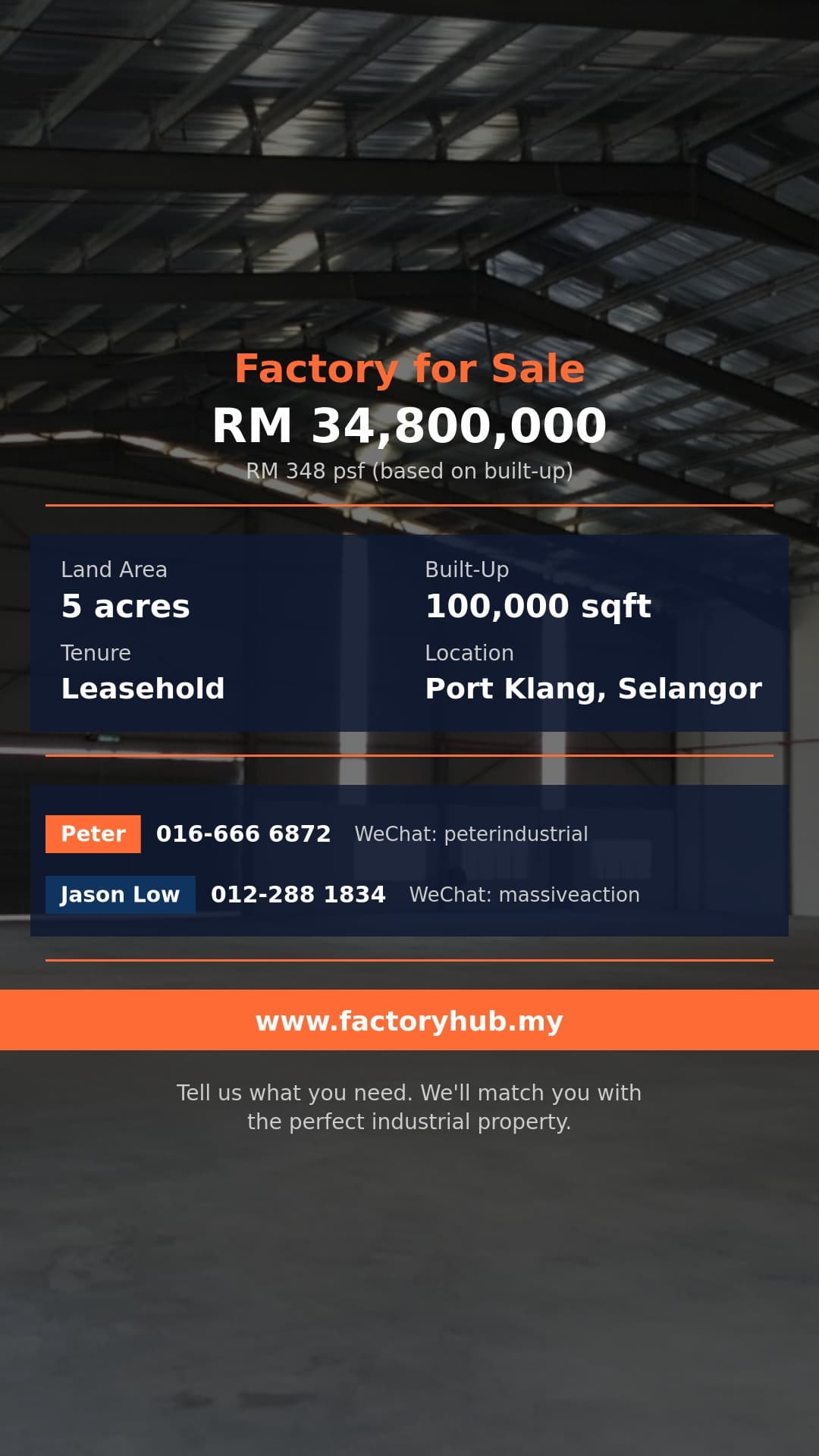 Factory For Sale - Detached Factory for Sale in Telok Panglima Garang, Selangor - Port Klang, Selangor Factory For Sale - Detached Factory for Sale in Telok Panglima Garang, Selangor - Port Klang, Selangor